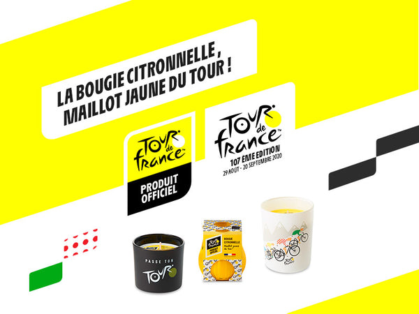 La bougie citronnelle, maillot jaune du Tour de France !