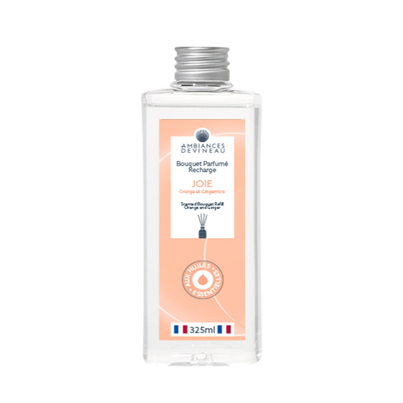 Recharge Bouquet parfumé 325ml Joie (Orange Gingembre) - Ambiances Devineau