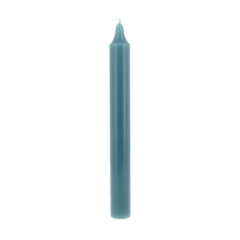 12 bougies de table non parfumées 7h bleu lagon
